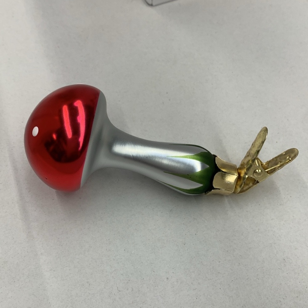 Ikea mushroom Christmas tree decor clip on holiday ornaments decorations nwt - Picture 15 of 15
